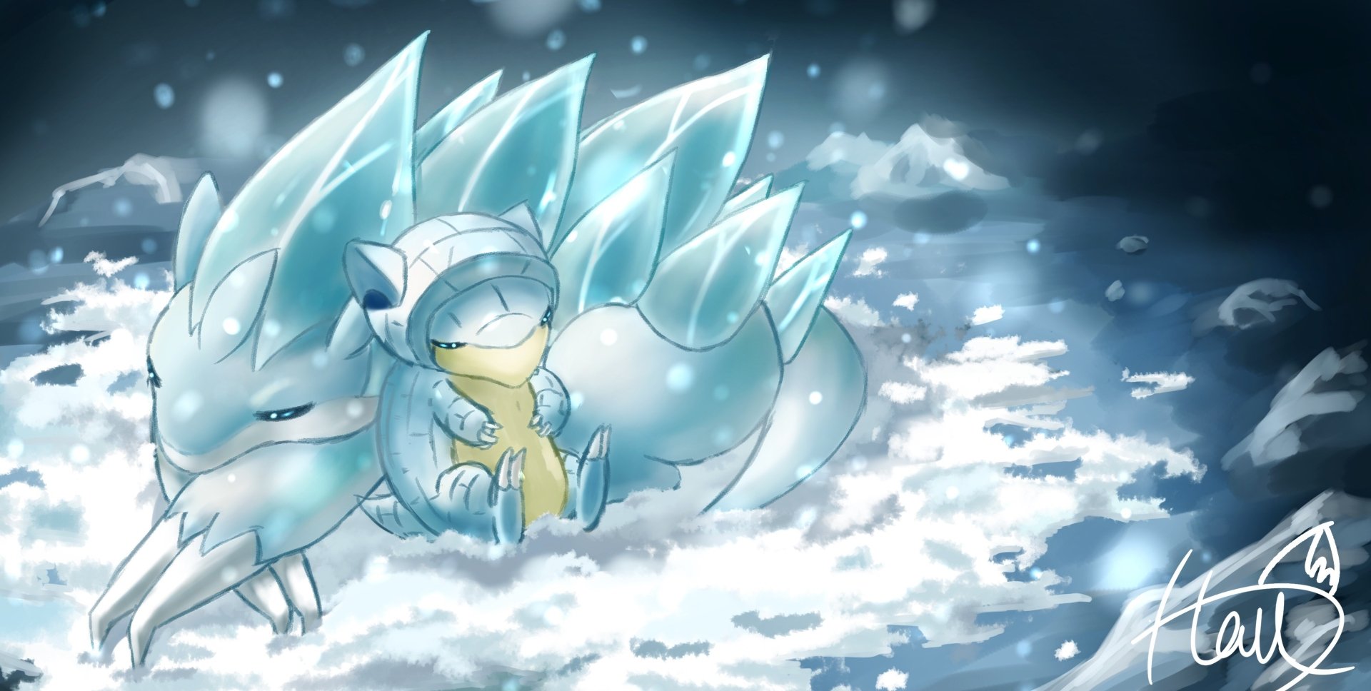 Download Sandslash (Pokémon) Sandshrew (Pokémon) Video Game Pokémon: Sun And Moon HD Wallpaper by はるー