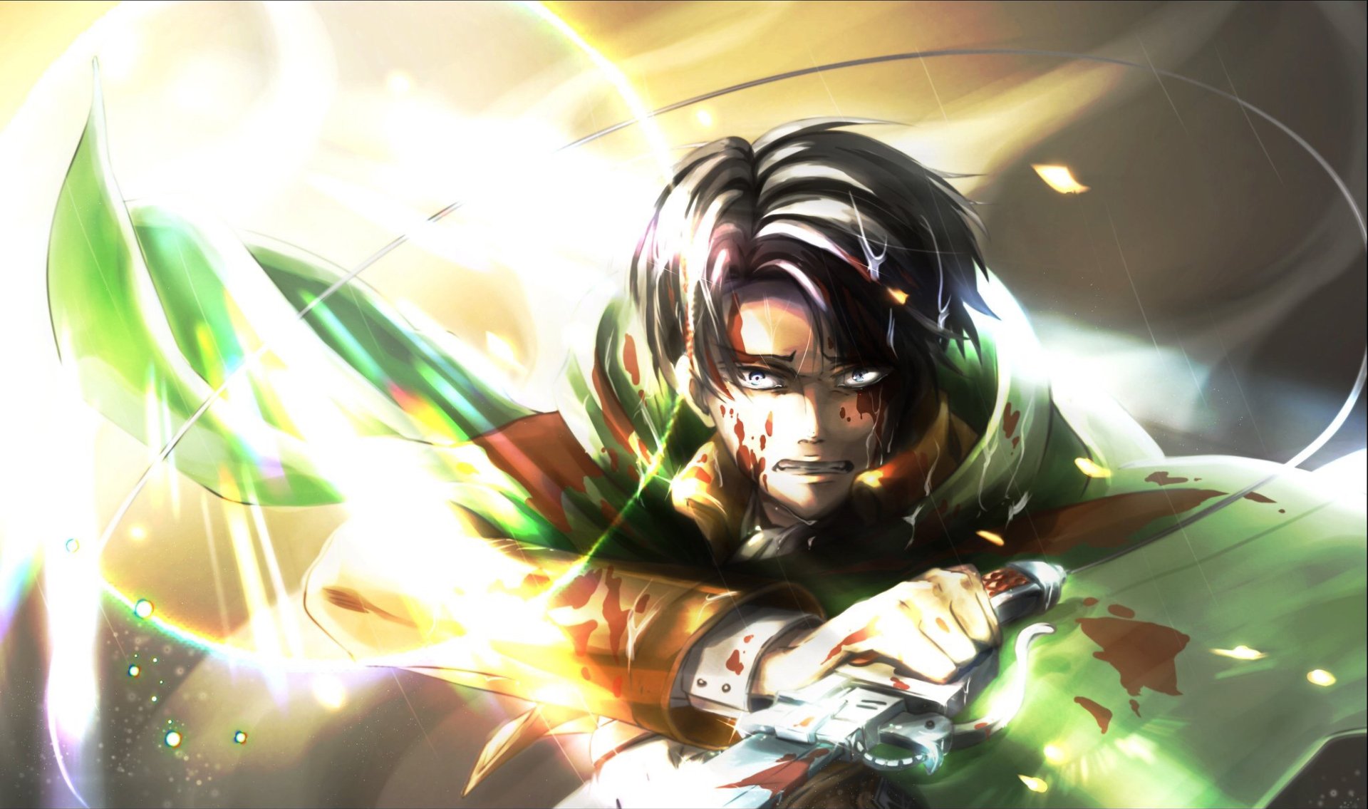 Epic Levi HD Wallpaper by A (Pixiv)