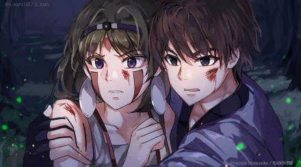  Ashitaka and Princess Mononoke