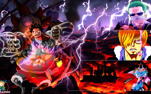 Anime One Piece Roronoa Zoro Sanji Jinbe HD Wallpaper | Background Image