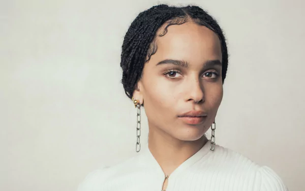 earrings face brown eyes black hair American actress Celebrity Zoë Kravitz HD Desktop Wallpaper | Background Image
