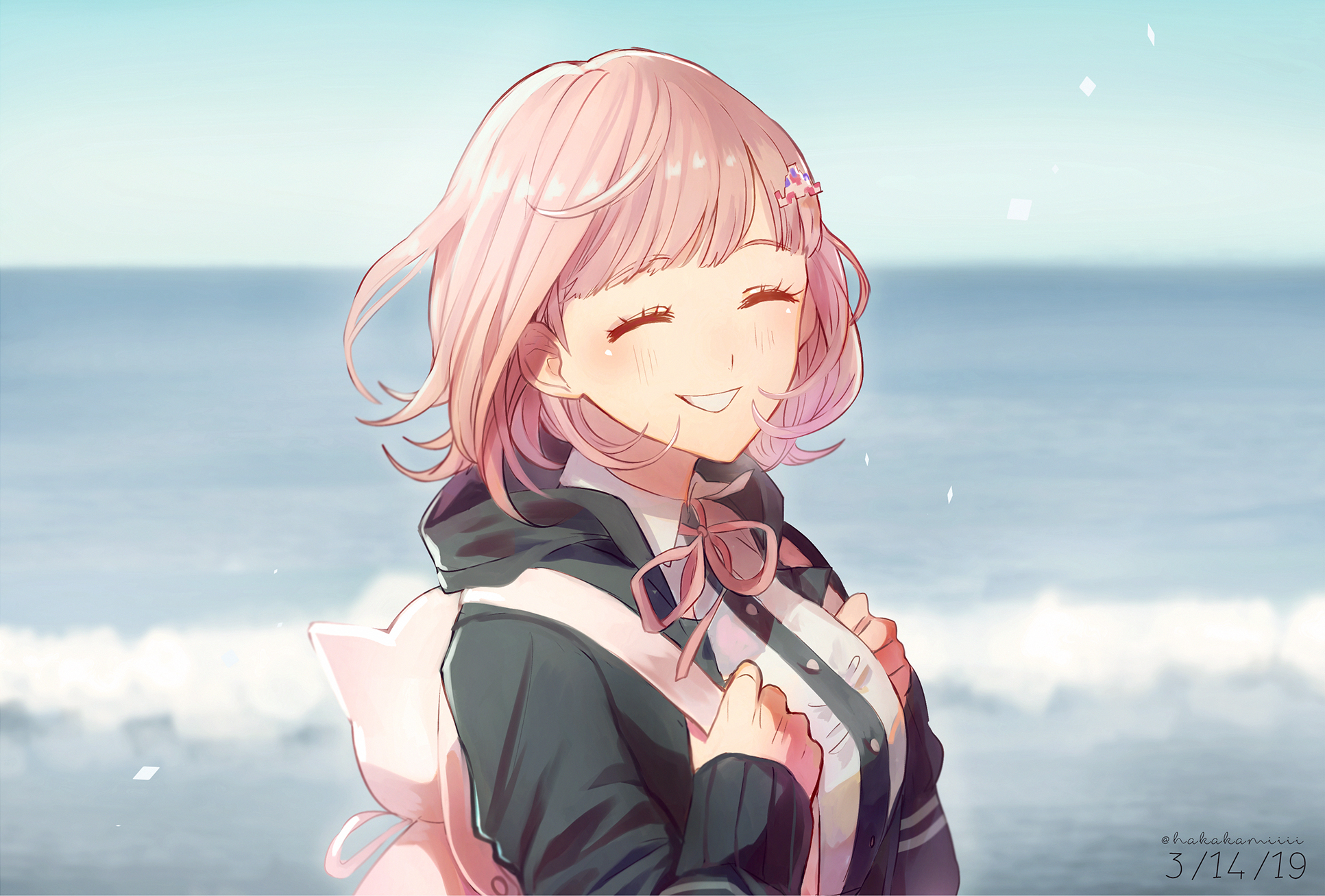 Chiaki Nanami HD Wallpaper - Goodbye Despair by ハkamii