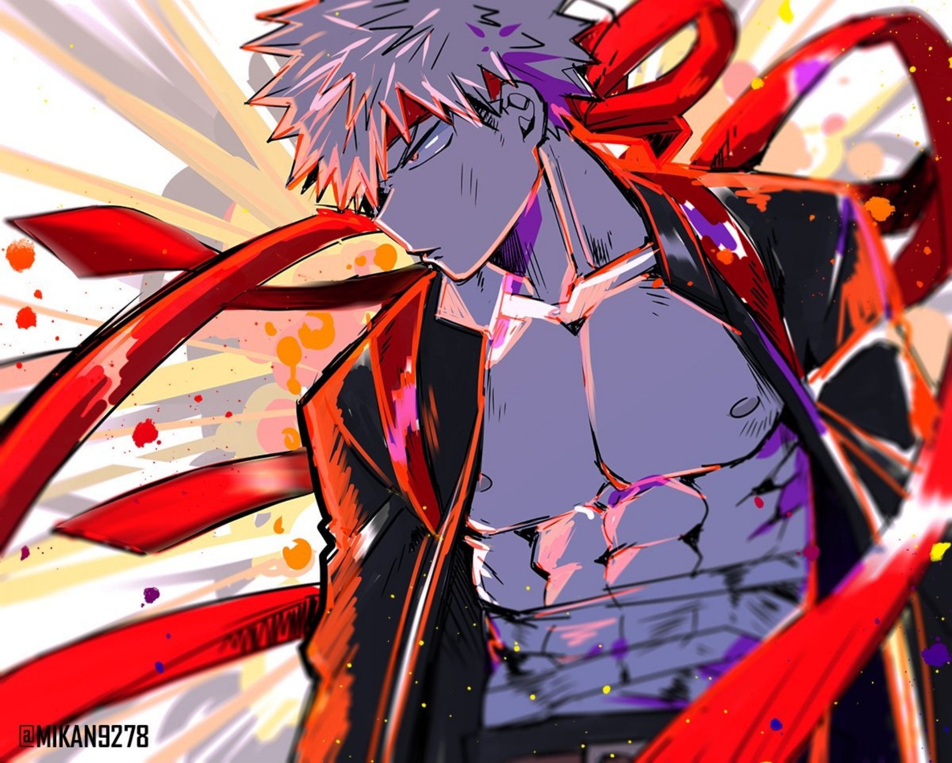 Download Katsuki Bakugou Anime My Hero Academia HD Wallpaper by mikan9278