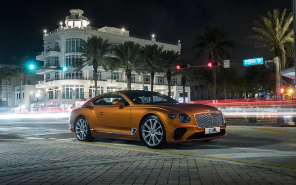 orange car car Bentley Bentley Continental vehicle Bentley Continental GT HD Desktop Wallpaper | Background Image