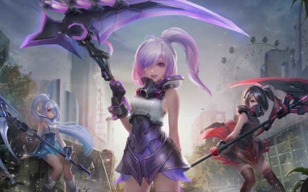 Video Game Time and Summon Woman Warrior HD Wallpaper | Background Image